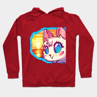 Sunset cat Hoodie